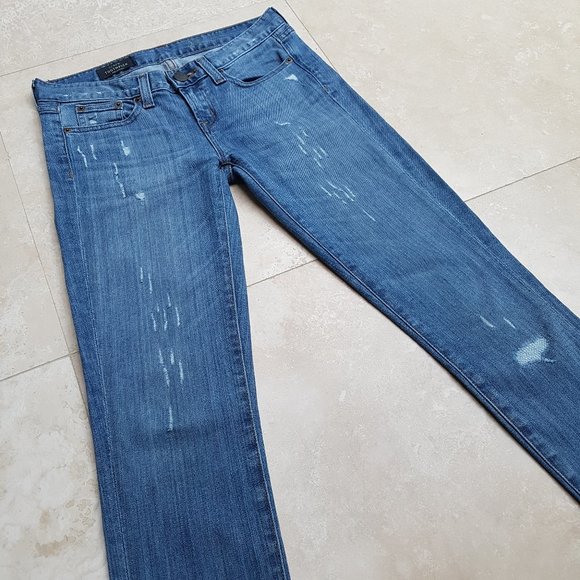 J.CREW Toothpick Distressed Jeans (24 Ankle) - Picture 3 of 13